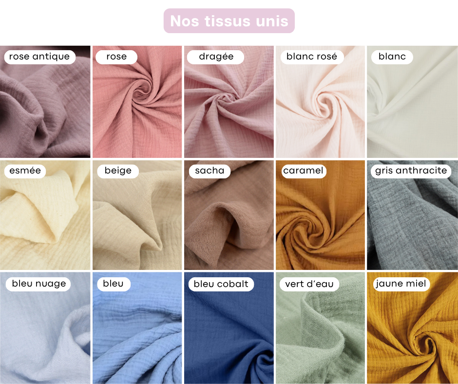 Attache tétine personnalisée en tissu